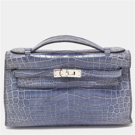 hermes clutch crocodile|Hermes kelly pochette crocodile.